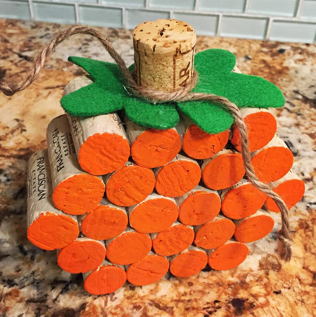 Craft Corner - Wine Cork Pumpkins