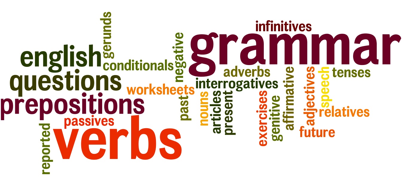 Word cluster of grammar terms